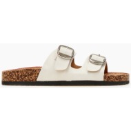  σανδάλια flatform με ρυθμιζόμενα λουράκια - λευκό