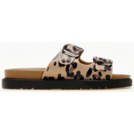  σανδάλια flatform με ρυθμιζόμενα λουράκια - λεοπάρ