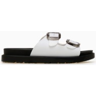  σανδάλια flatform με ρυθμιζόμενα λουράκια - λευκό