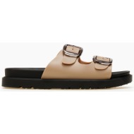  σανδάλια flatform με ρυθμιζόμενα λουράκια - πούρο