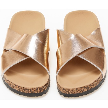 σανδάλια flatform με χιαστί σχέδιο 
