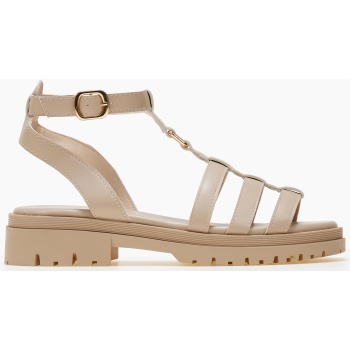 σανδάλια flatform με τρακτερωτή σόλα 