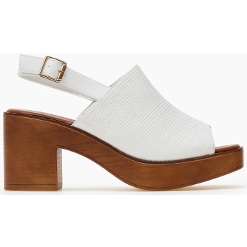 πέδιλα all day με χοντρό τακούνι και