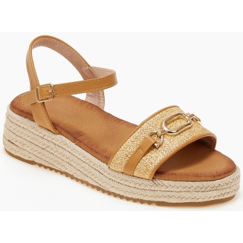 σανδάλια flatform με σχοινί στη σόλα 