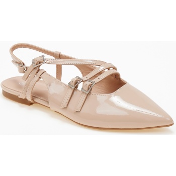 μυτερές εξώφτερνες μπαλαρίνες με χιαστί