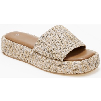 σανδάλια flatform με φαρδιά φάσα και