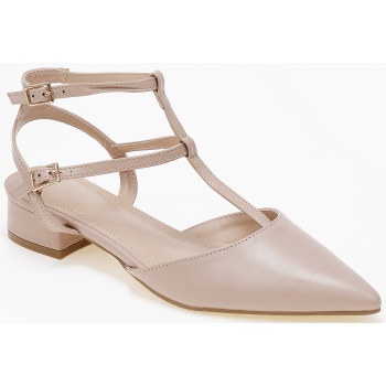 χαμηλές εξώφτερνες γόβες, μυτερές, με