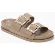  σανδάλια flatform με ρυθμιζόμενα λουριά και αγκράφες - πούρο