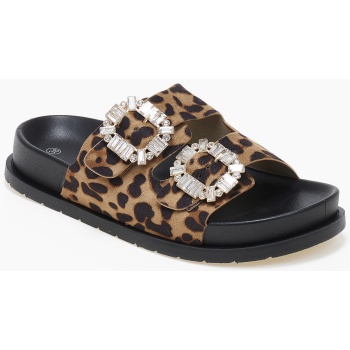 σανδάλια flatform ρυθμιζόμενα με στρας