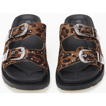 σανδάλια flatform με suede υφή και