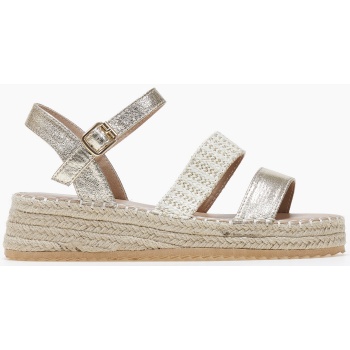 ανοιχτές εσπαντρίγιες με μπαρέτα - χρυσό