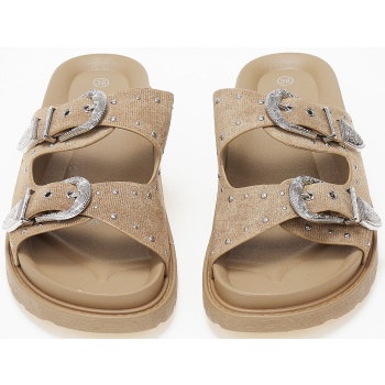 σανδάλια flatform με suede υφή και