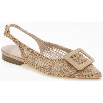 μυτερές εξώφτερνες μπαλαρίνες με πλεκτό