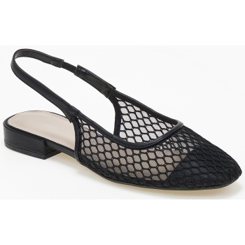 μπαλαρίνες εξώφτερνες με δίχτυ - μαύρο