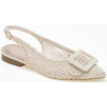 μυτερές εξώφτερνες μπαλαρίνες με πλεκτό