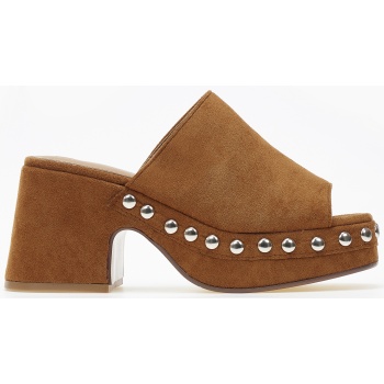 γυναικεία clogs - τσόκαρα με suede υφή