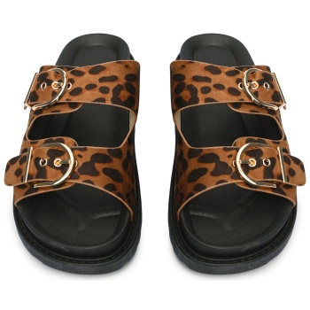 σανδάλια flatform με ρυθμιζόμενες ζώνες