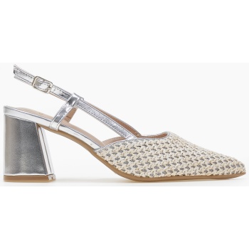 μυτερές γόβες με χοντρό τακούνι και