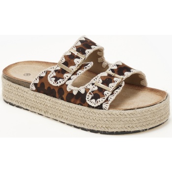 γυναικεία σανδάλια flatform με σχοινί