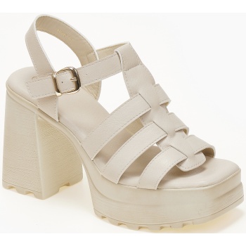 γυναικεία ψηλά πέδιλα με φιάπα και