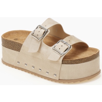 ψηλά σανδάλια flatform με αγκράφες και