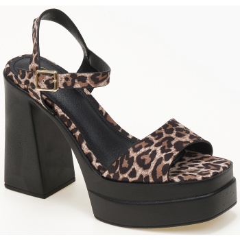 ψηλά πέδιλα - clogs με φιάπα και χοντρό