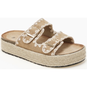 γυναικεία σανδάλια flatform με σχοινί