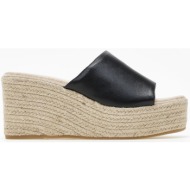  γυναικείες εσπαντρίγιες πλατφόρμες εξώφτερνες με φαρδιά φάσα - μαύρο