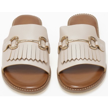 φλατ ανοιχτά σανδάλια με φαρδιά φάσα