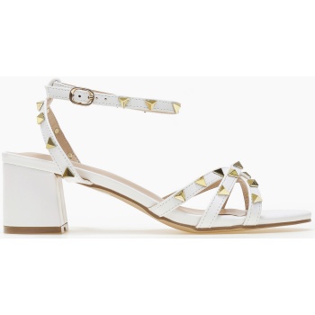 γυναικεία πέδιλα με χοντρό τακούνι και