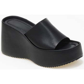 πλατφόρμες με φαρδιά φάσα - μαύρο