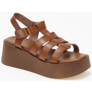 γυναικεία σανδάλια flatform με λουράκια