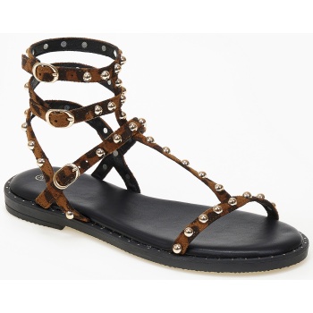 γυναικεία φλατ σανδάλια με τρουκς 