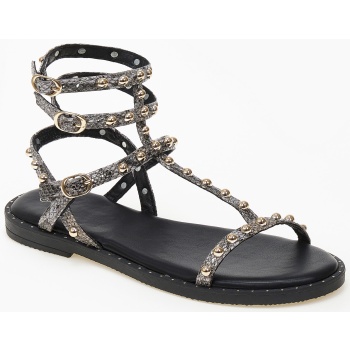 γυναικεία φλατ σανδάλια με τρουκς 