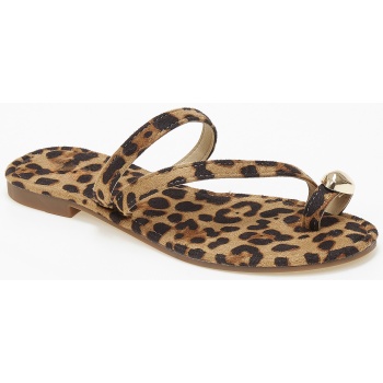 φλατ ανοιχτά γυναικεία σανδάλια με toe