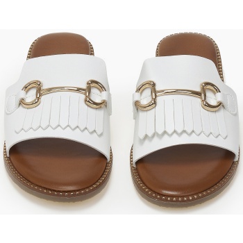 φλατ ανοιχτά σανδάλια με φαρδιά φάσα