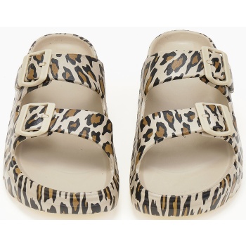 γυναικείες σαγιονάρες με δύο τοκάδες 