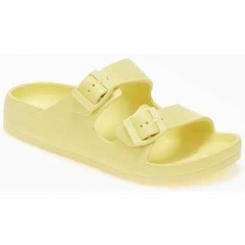 γυναικείες σαγιονάρες με δύο τοκάδες 