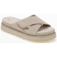  suede σανδάλια χιαστί με λουράκια scratch - μπεζ