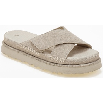 suede σανδάλια χιαστί με λουράκια