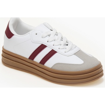 sneakers basic δίσολα - μπορντώ