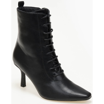 μποτάκια με κορδόνια - μαύρο