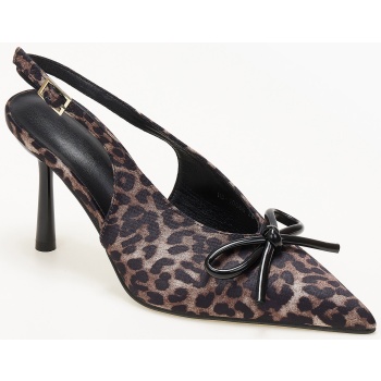 γόβες με φιογκάκι - λεοπάρ