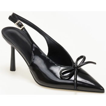 γόβες με φιογκάκι - μαύρο