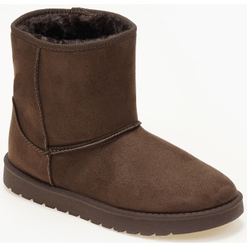 μποτάκια με γούνα - καφέ