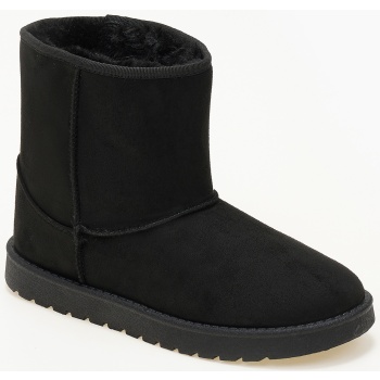 μποτάκια με γούνα - μαύρο