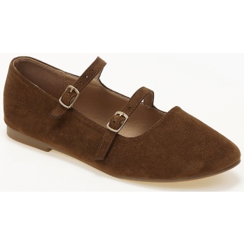 μπαλαρίνες με διπλά λουράκια suede 