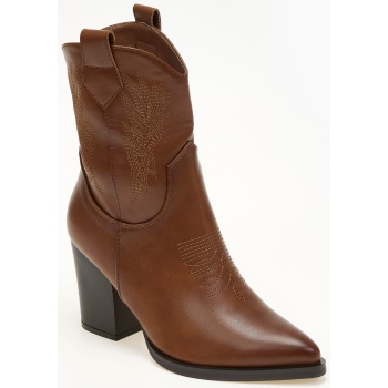 cowboy με κέντημα - κάμελ