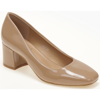 λουστρίνι χαμηλές γόβες με χοντρό