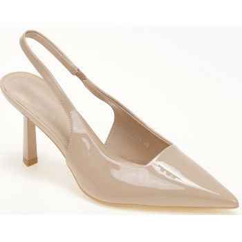 slingback γόβες με ιδιαίτερο τακούνι 